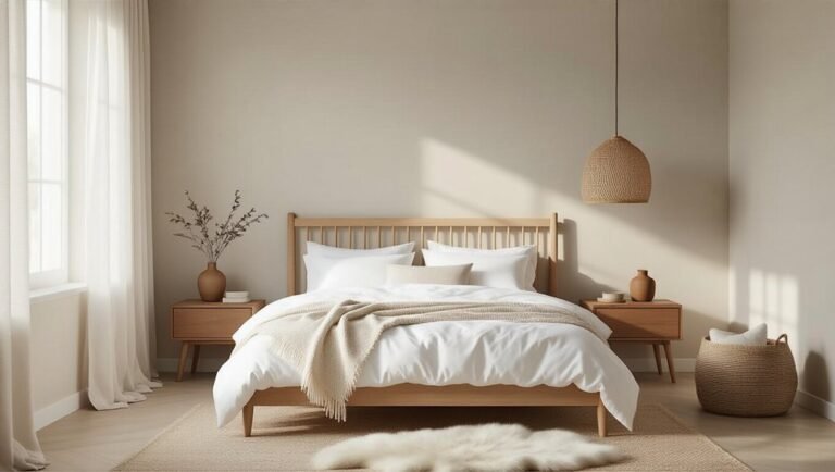 scandinavian cozy minimal bedroom decor