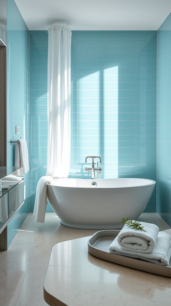seafoam blue brings vacation calm