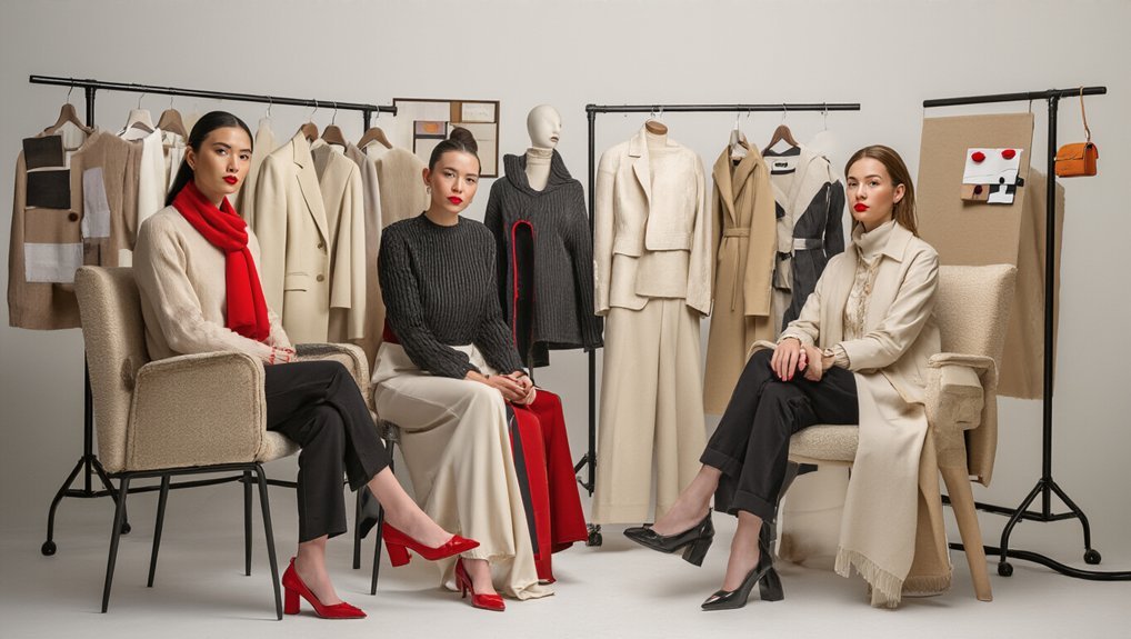 seven designers embrace one red element