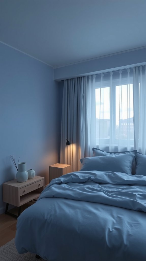 sky blue bedrooms promote calm sleep