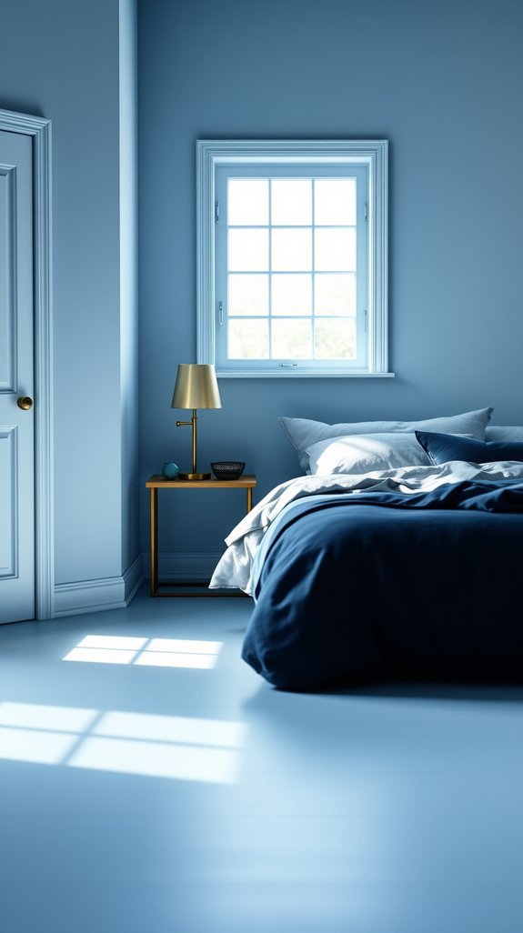 sky blue walls calm sleep