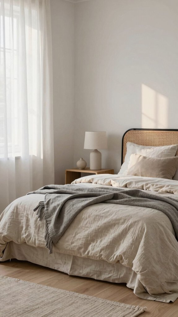 soft alabaster neutrals with accents