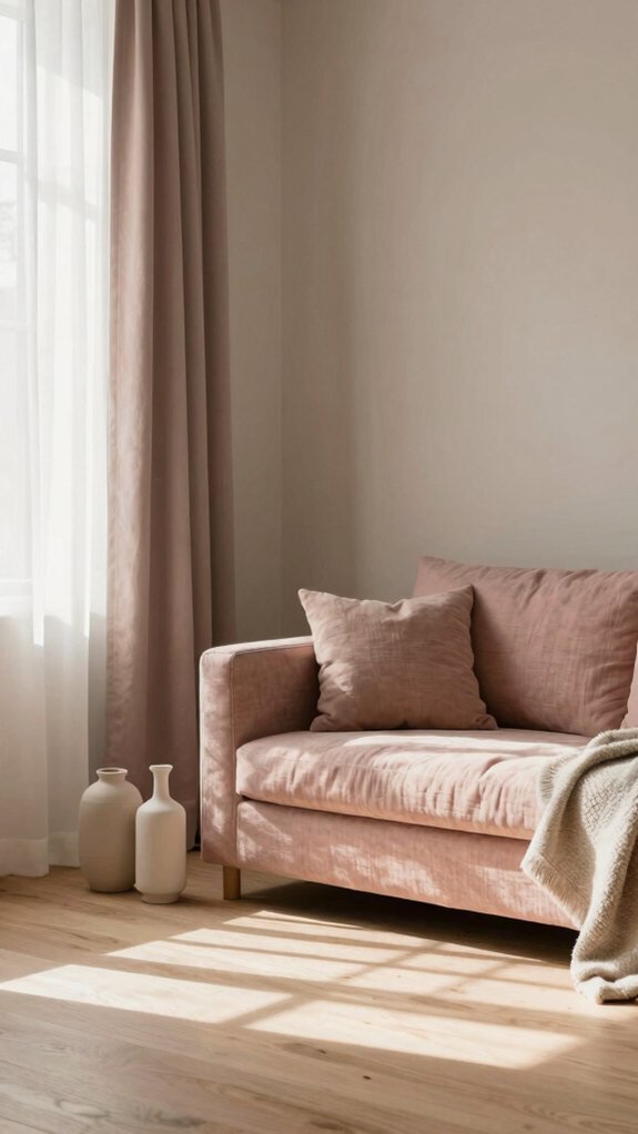 soft taupe dusty blush harmony