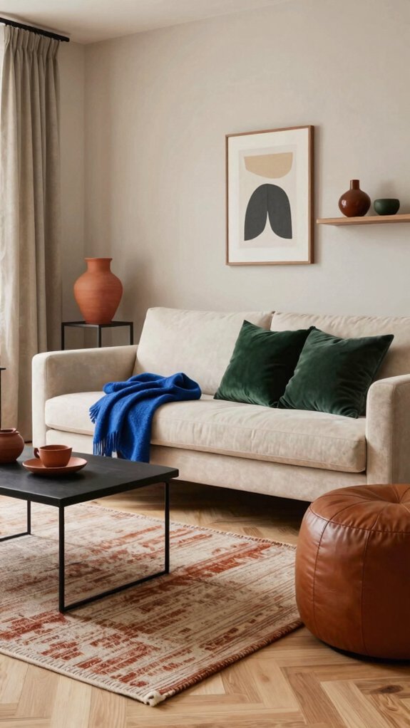 strategic color in neutral scandinavian