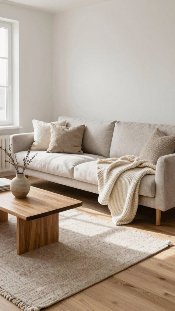 strategic texture layering for warmth