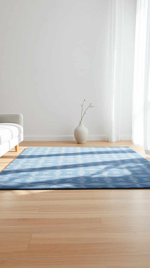 strip clutter spotlight rug