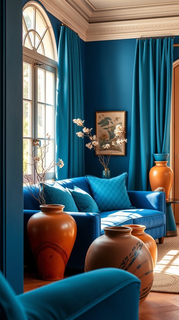 teal and terracotta revive rooms