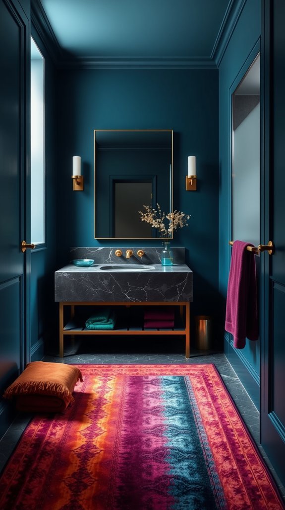textiles bridge jewel tones playfully