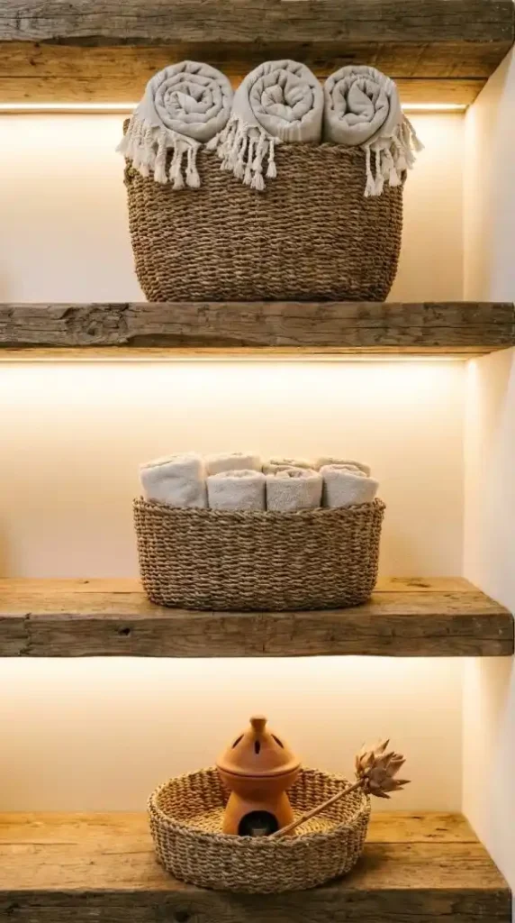 the-largest-holding-rolled-turkish-cotton-towels-with-fringe-visible-at-the-top-the-mid-size-holding-smaller-hand-towels
