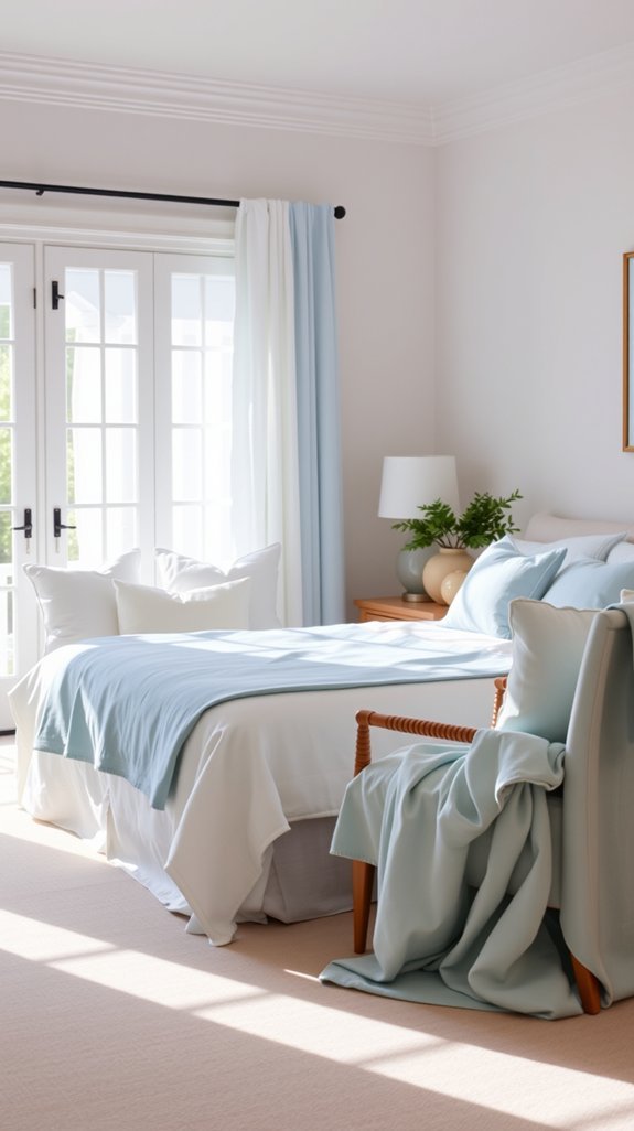 three blues one tone each