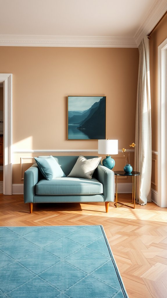 three teal accents too many
