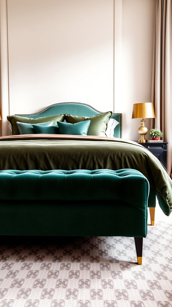tufted velvet bench transform