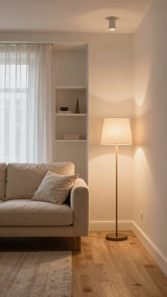 warm 2700k nordic ambience with brass