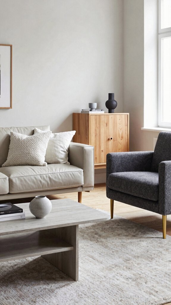 warm cool neutrals with quiet luxury