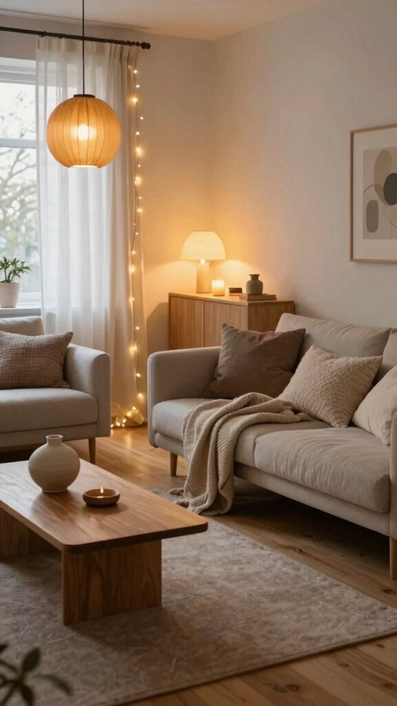 warm lighting cozy scandinavian interiors