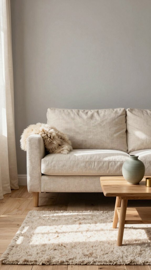 warm neutrals anchor scandinavian calm