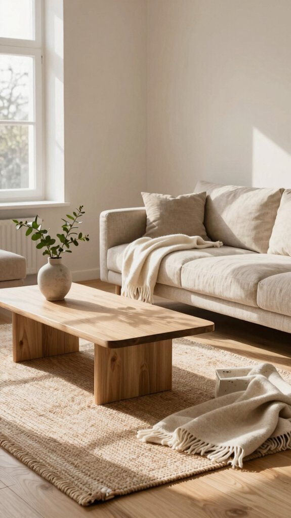 warm neutrals with natural textures