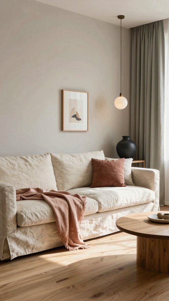 warm white terracotta charcoal wood