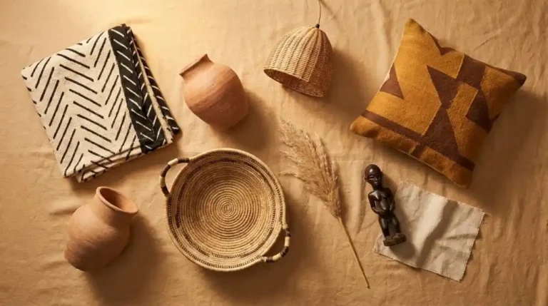 wide-editorial-flat-lay-of-eight-afro-bohemian-starter-pieces-arranged-on-a-warm-sand-linen-surface