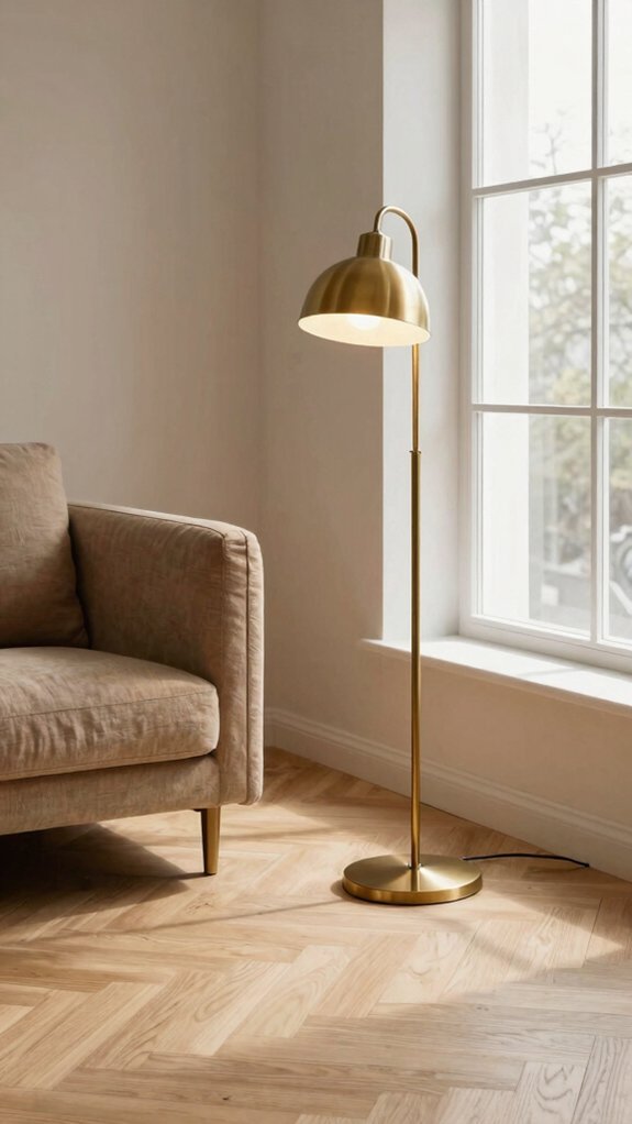 wood glass aged brass harmony